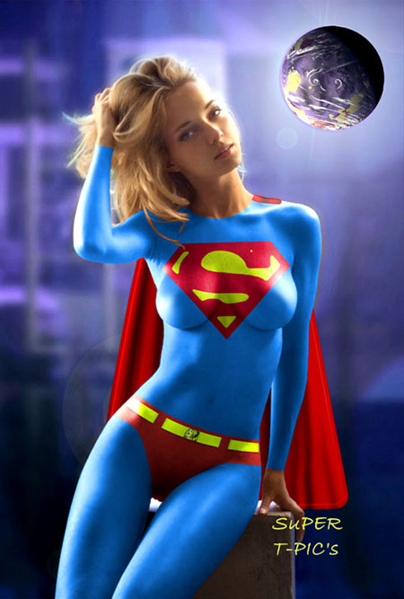 Supergirl bodypaint Thumbnail for 609604