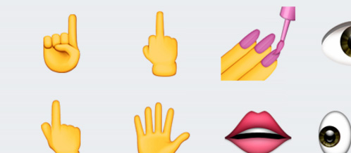 Moyen-doigt-emoji iOS 9.1-